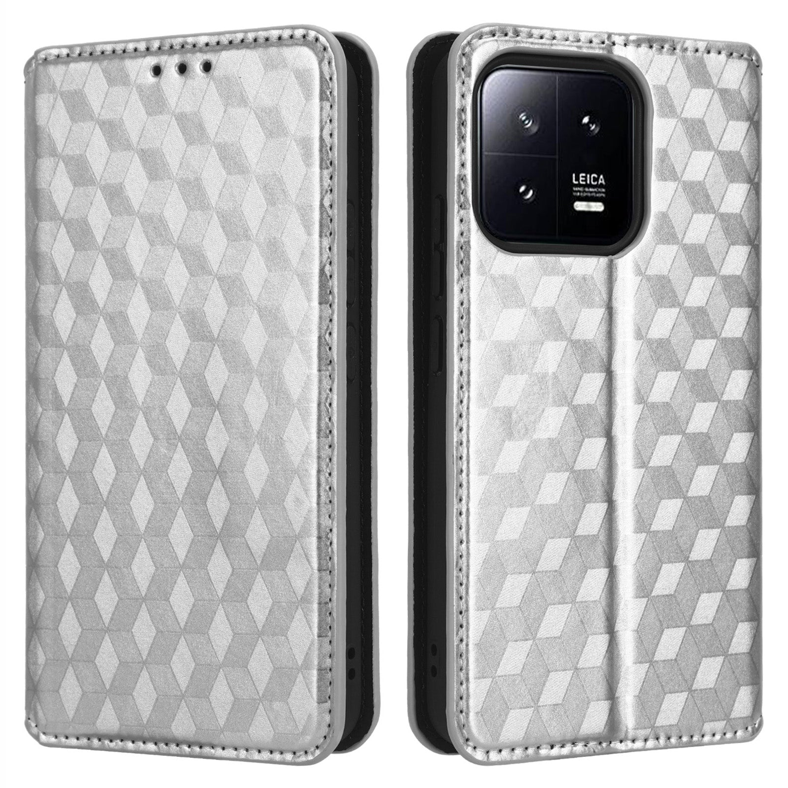 For Xiaomi 13 Pro 5G Rhombus Pattern Imprinted PU Leather Flip Phone Wallet Cover Magnetic Auto-absorbed Stand Shockproof Phone Case For Xiaomi 13 Pro 5G Rhombus Pattern Imprinted PU Leather Flip Phone Wallet Cover Magnetic Auto-absorbed Stand Shockproof Phone Case